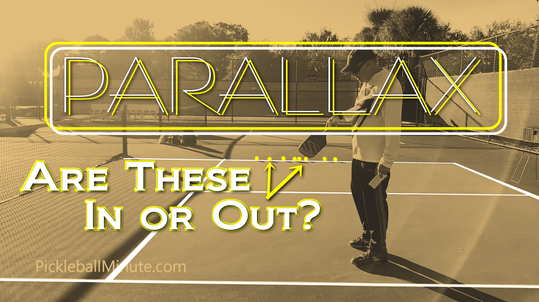 Who makes the call on an out ball in Pickleball